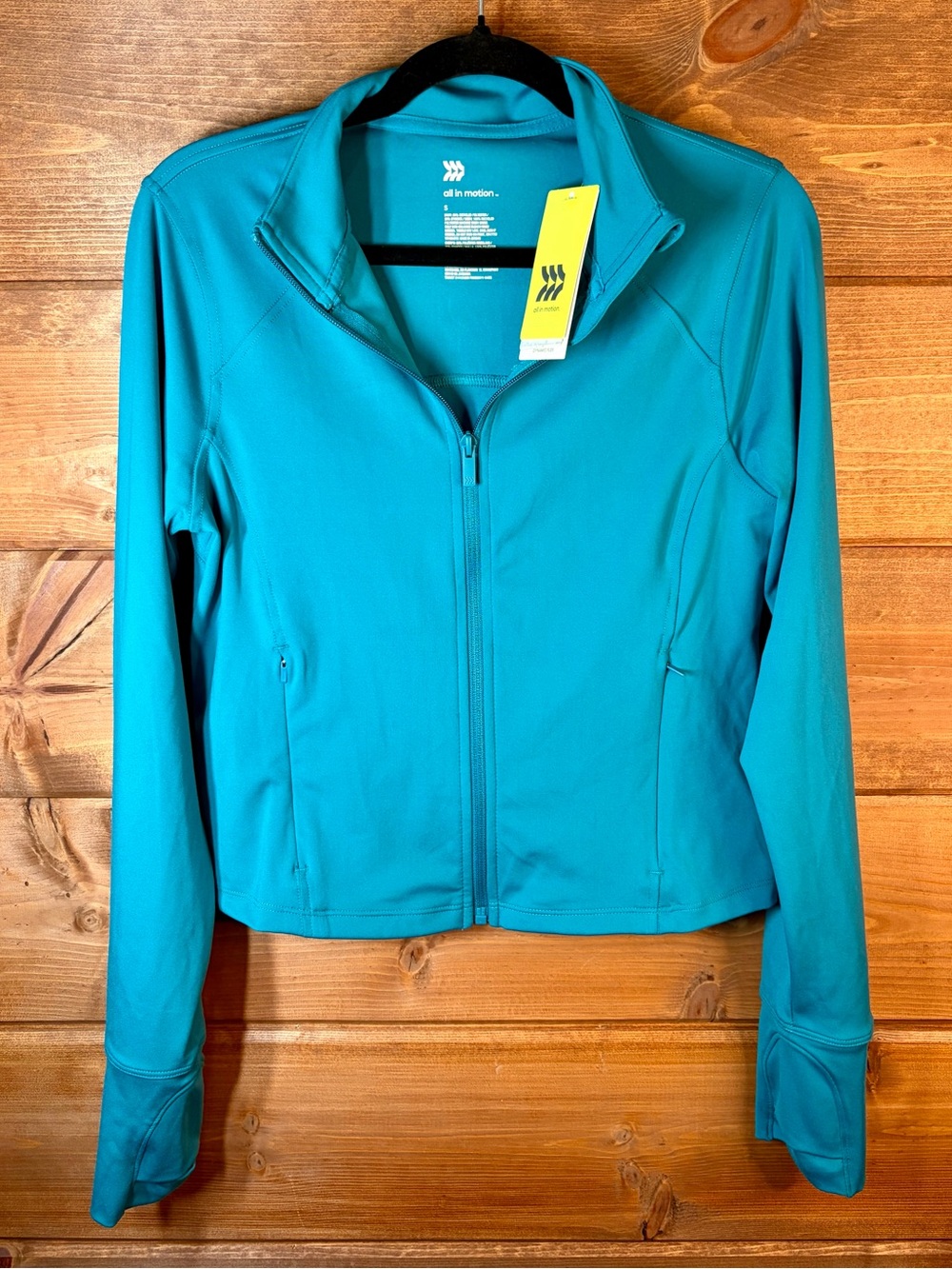 all in motion Dynamic Flex Teal Full-Zip Workout Jacket Size Small 💕💙